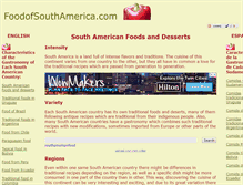 Tablet Screenshot of foodofsouthamerica.com